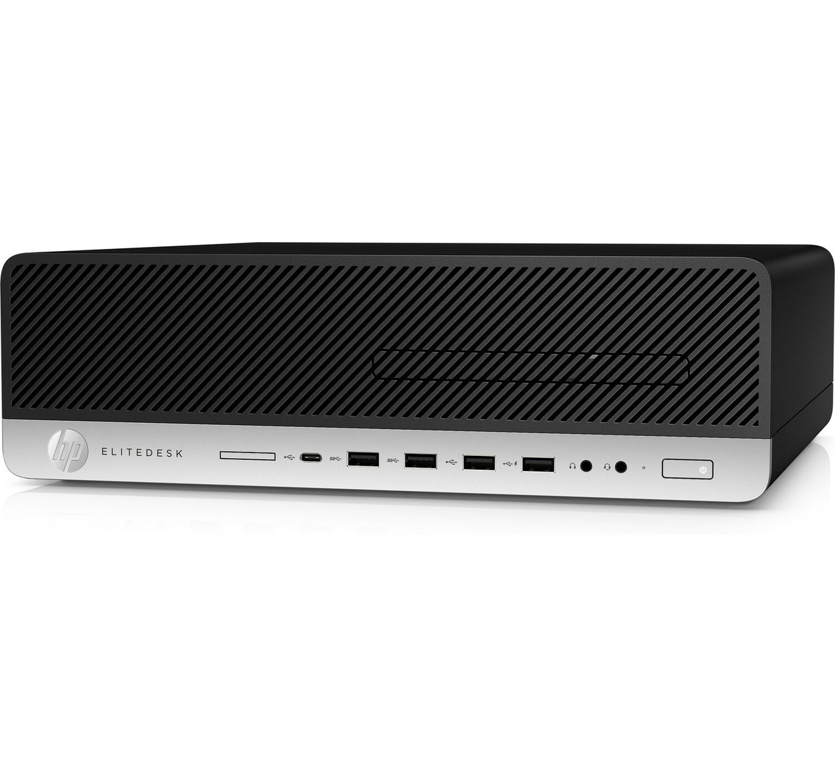 T1A HP EliteDesk 800 G3 Refurbished Intel® Core™ i5 i5-6500 16 GB DDR4-SDRAM 240 GB SSD Windows 10 Pro SFF PC Sort, Sølv