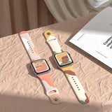 Silicone Strap Moro Watch Armbånd Band til Apple Watch 38 / 40 / 41 mm - mønster 1