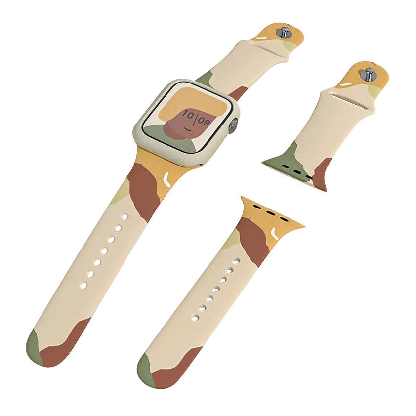 Silicone Strap Moro Watch Armbånd Band til Apple Watch 38 / 40 / 41 mm - mønster 1