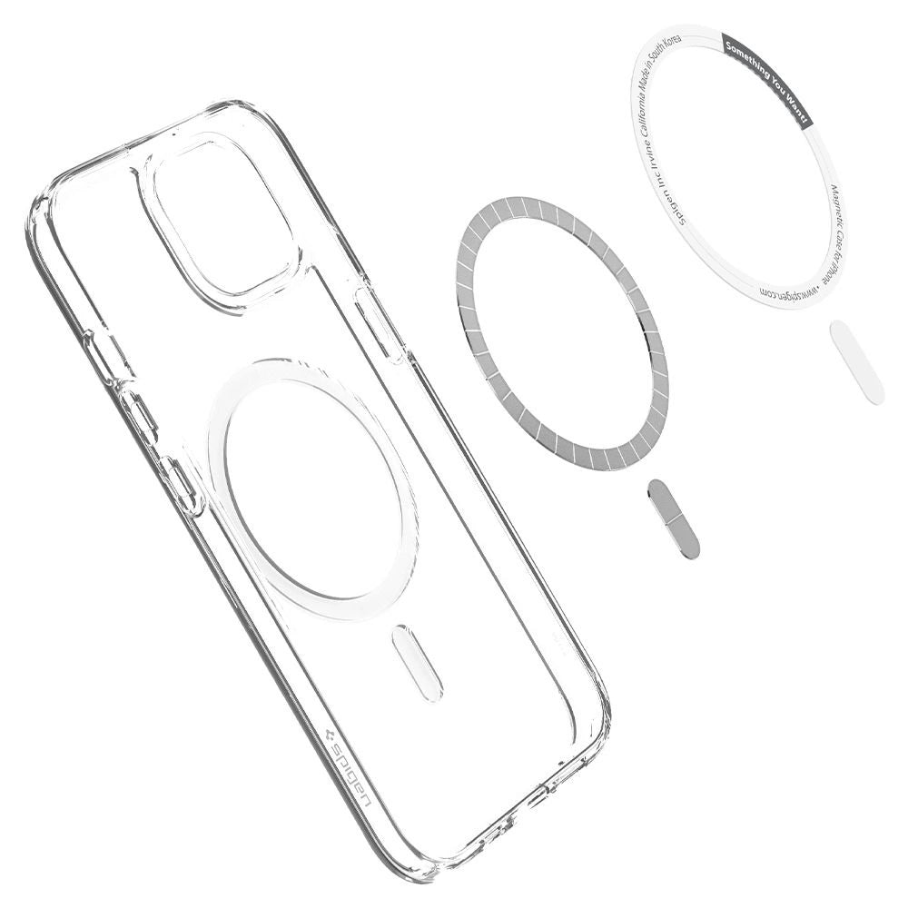 Spigen Ultra Hybrid Mag Case med MagSafe til iPhone 13 - hvid