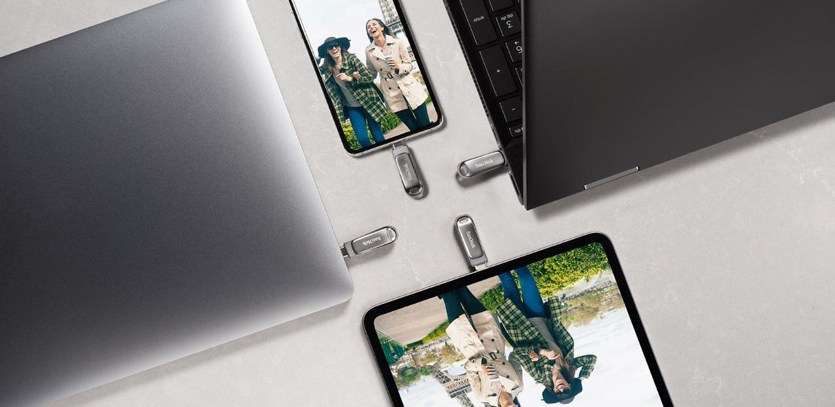 SanDisk Ultra Dual Drive Luxe USB-nøgle 512 GB USB Type-A / USB Type-C 3.2 Gen 1 (3.1 Gen 1) Rustfrit stål
