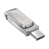 SanDisk Ultra Dual Drive Luxe USB-nøgle 512 GB USB Type-A / USB Type-C 3.2 Gen 1 (3.1 Gen 1) Rustfrit stål