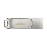 SanDisk Ultra Dual Drive Luxe USB-nøgle 512 GB USB Type-A / USB Type-C 3.2 Gen 1 (3.1 Gen 1) Rustfrit stål