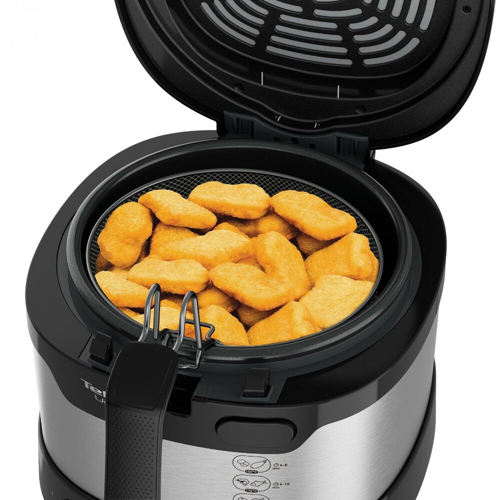 Tefal Uno FF215D Enkelt 1,8 L Enkeltstående 1600 W Frituregryde Sort, Rustfrit stål