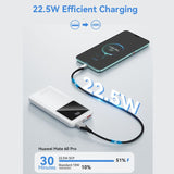 Vention Powerbank, ventiliacija, FHKW0, 10000 mAh, mikro USB, USB-C, 2xUSB-A, Hvid