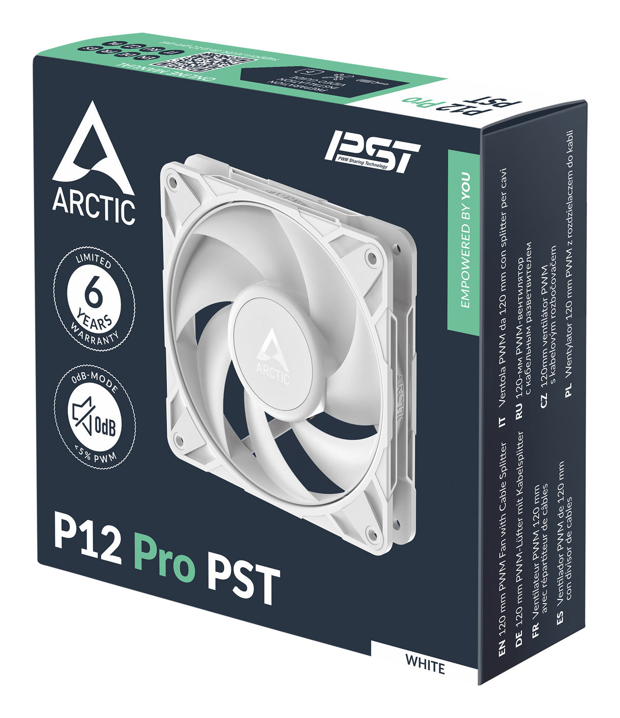 ARCTIC Freezer P12 Pro PST Computerkabinet Ventilator 12 cm Hvid 1 stk