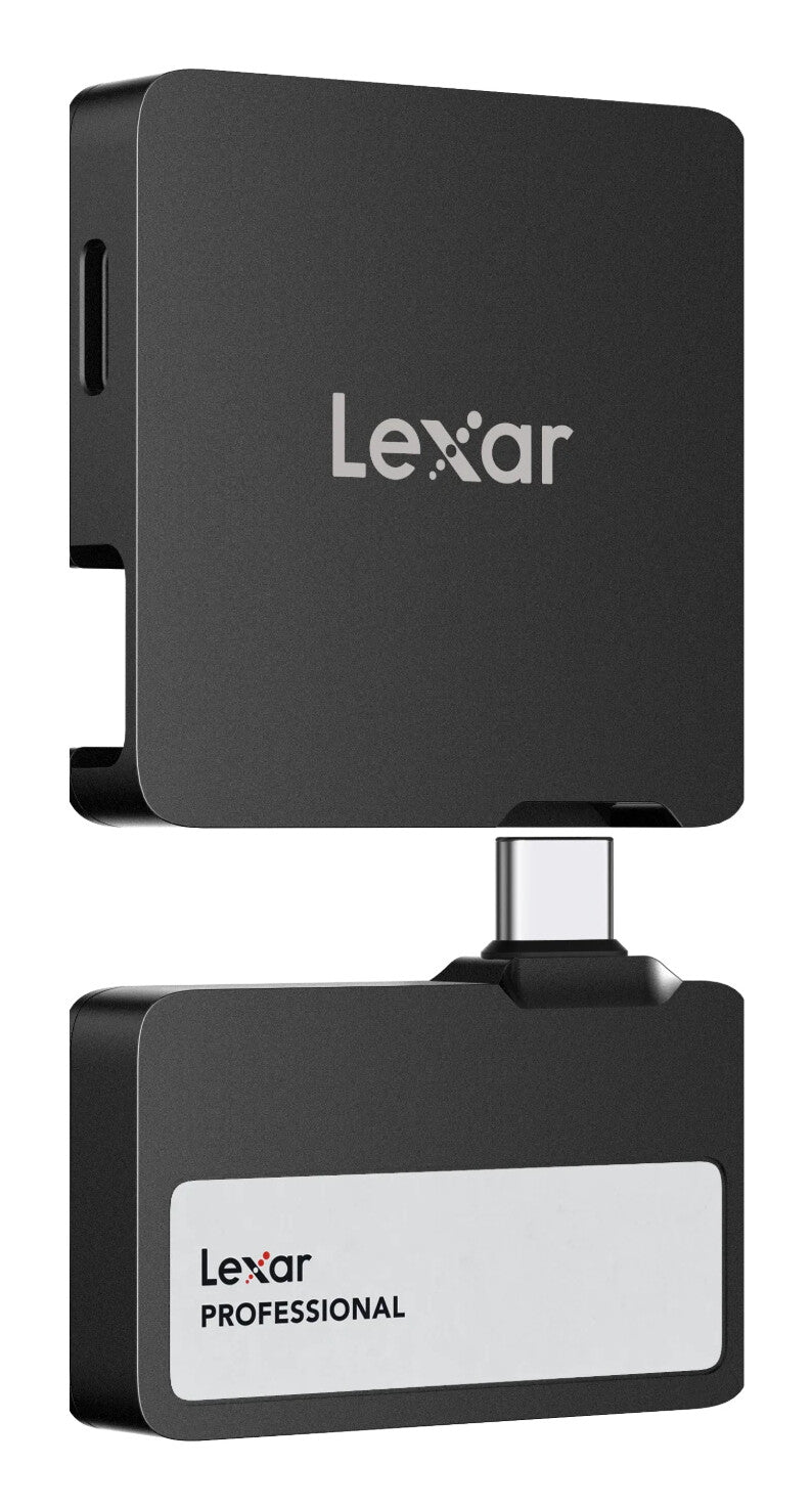 Lexar Professional Go Portable SSD with Hub 2 TB USB Type-C 3.2 Gen 2 (3.1 Gen 2) Sort