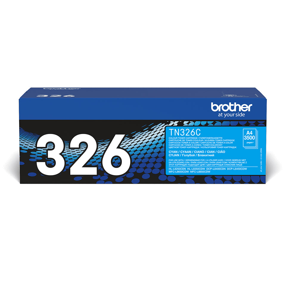 Brother TN-326C tonerpatron 1 stk Original Blå