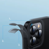 Baseus Simple Series Case gennemsigtig gelhylde til iPhone 13 Pro sort (ARAJ000401)