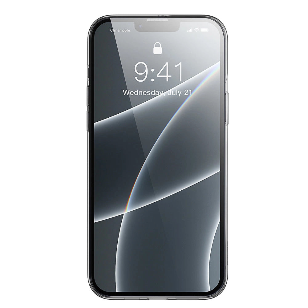 Baseus Simple Series Case gennemsigtig gelhylde til iPhone 13 Pro sort (ARAJ000401)