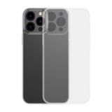 Baseus Frosted Glass Case Cover til iPhone 13 Pro Max Hard Cover med Gel Frame Transparent (ARWS000202)