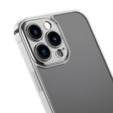 Baseus Frosted Glass Case Cover til iPhone 13 Pro Max Hard Cover med Gel Frame Transparent (ARWS000202)