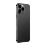 Baseus Frosted Glass Case Cover til iPhone 13 Pro Hard Cover med Gel Frame sort (ARWS000401)