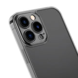 Baseus Frosted Glass Case Cover til iPhone 13 Pro Hard Cover med Gel Frame sort (ARWS000401)
