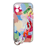 Color Chain Case gel fleksible elastiske case cover med en kæde pendant til Samsung Galaxy S21 + 5G (S21 Plus 5G) flerfarvet (4)
