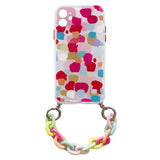 Color Chain Case gel fleksible elastiske case cover med en kæde pendant til Samsung Galaxy S20 FE 5G flerfarvet (2)