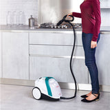 Polti Vaporetto Smart 100_T Cylinder steam cleaner 1500 W Blue, White