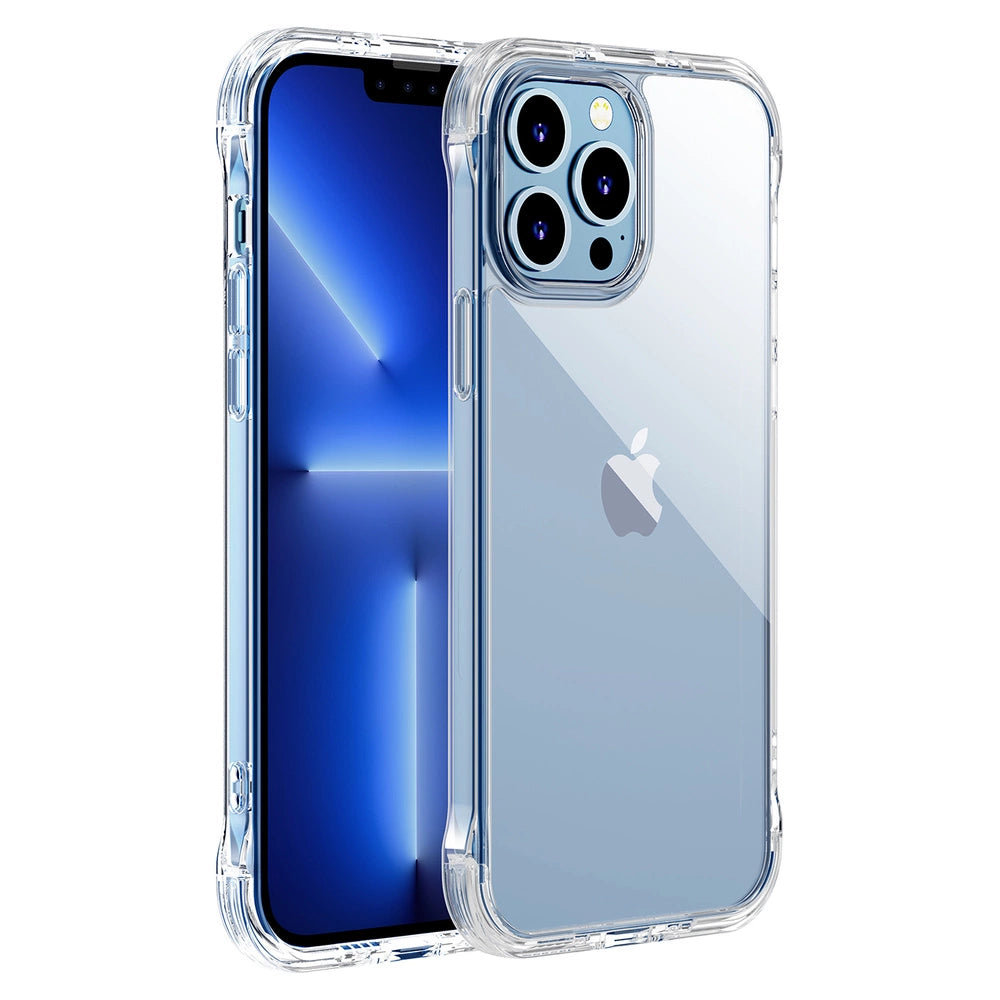 Joyroom Defender Series-foder for iPhone 13 Pro robust hus med kroge Kickstand gennemsigtig (JR-BP955)