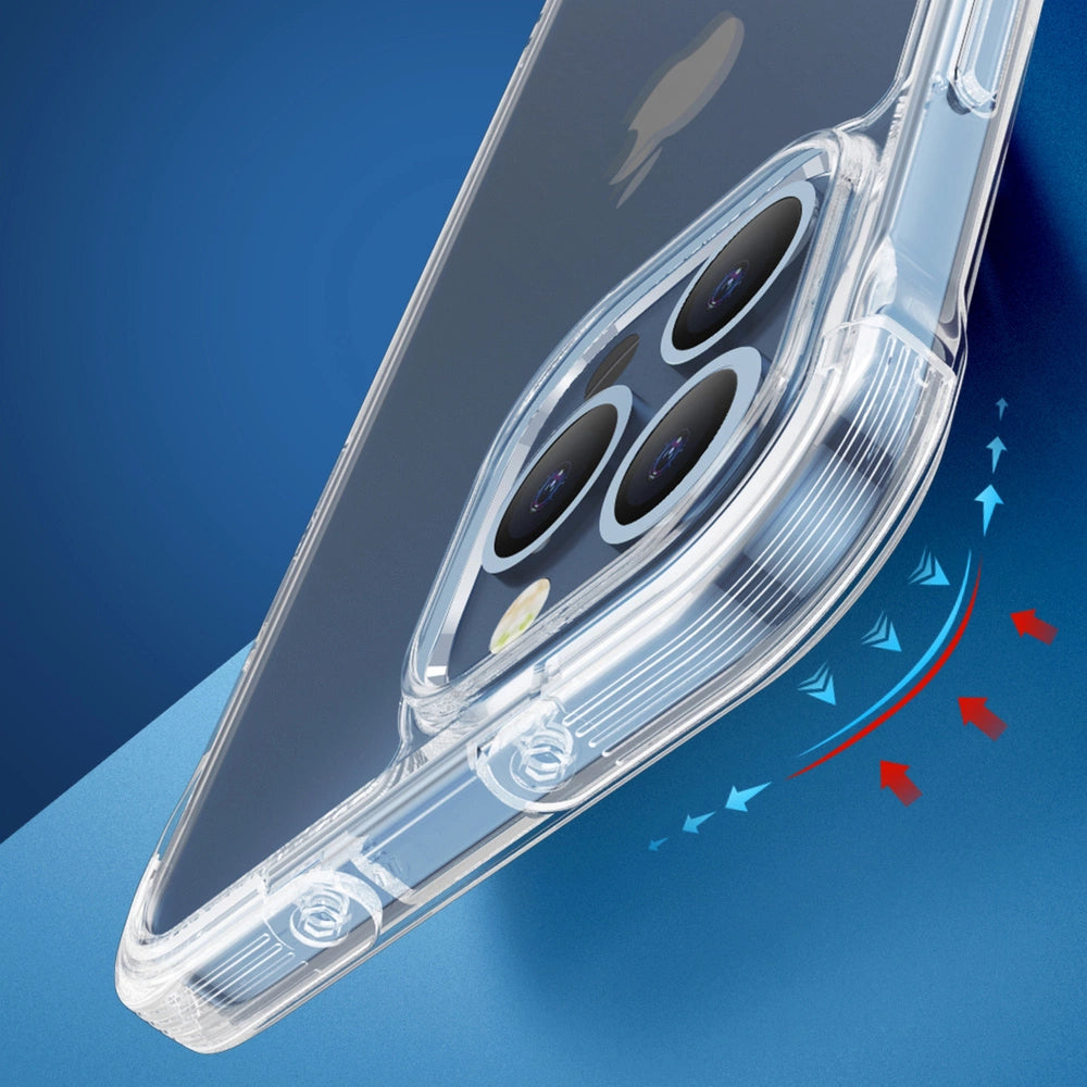 Joyroom Defender Series-foder for iPhone 13 Pro robust hus med kroge Kickstand gennemsigtig (JR-BP955)