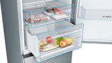 Bosch Serie 4 KGN36VLED køle-/fryseskab Fritstående 326 L Rustfrit stål