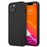 AMG AMHCP13SDOLBK iPhone 13 mini 5,4" sort/sort hårdkasse læder Hot Stamped