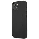 AMG AMHCP13SDOLBK iPhone 13 mini 5,4" sort/sort hårdkasse læder Hot Stamped