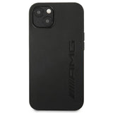 AMG AMHCP13SDOLBK iPhone 13 mini 5,4" sort/sort hårdkasse læder Hot Stamped