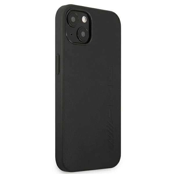AMG AMHCP13SDOLBK iPhone 13 mini 5,4" sort/sort hårdkasse læder Hot Stamped