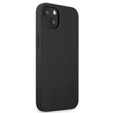 AMG AMHCP13SDOLBK iPhone 13 mini 5,4" sort/sort hårdkasse læder Hot Stamped