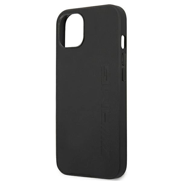AMG AMHCP13SDOLBK iPhone 13 mini 5,4" sort/sort hårdkasse læder Hot Stamped
