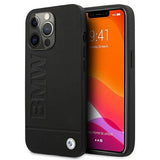 Etui BMW BMHCP13XSLLBK iPhone 13 Pro Max 6,7" sort/sort hårdkasse Signatur Logo Aftryk