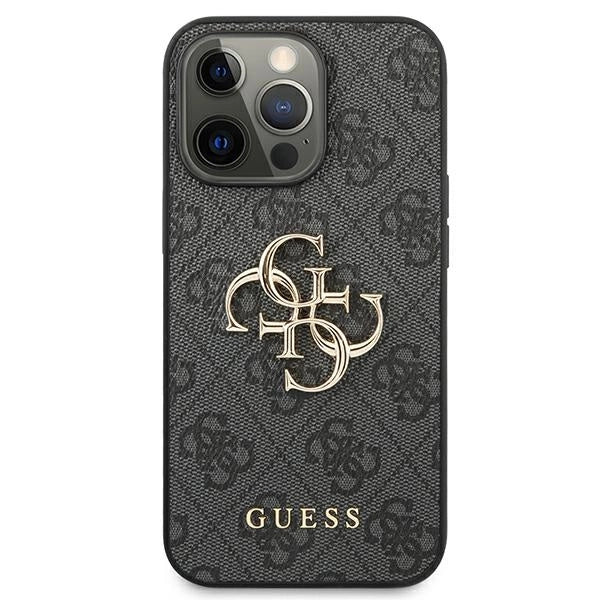 Guess GUHCP13X4GMGGR iPhone 13 Pro Max 6.7" grå/grå hardcase 4G Big Metal Logo
