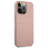 Guess GUHCP13XPSASBPI iPhone 13 Pro Max 6.7" pink/pink hardcase Saffiano Stripe