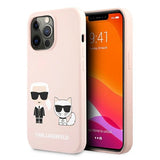Karl Lagerfeld KLHCP13LSSKCI iPhone 13 Pro / 13 6,1" hardcase klar różowy/lysrosa Silikon Karl & Choupette