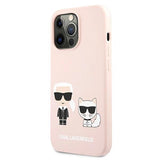 Karl Lagerfeld KLHCP13LSSKCI iPhone 13 Pro / 13 6,1" hardcase klar różowy/lysrosa Silikon Karl & Choupette