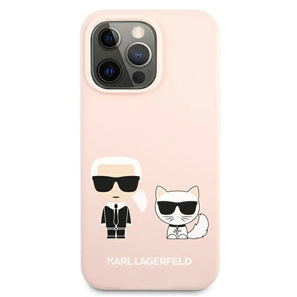 Karl Lagerfeld KLHCP13LSSKCI iPhone 13 Pro / 13 6,1" hardcase klar różowy/lysrosa Silikon Karl & Choupette