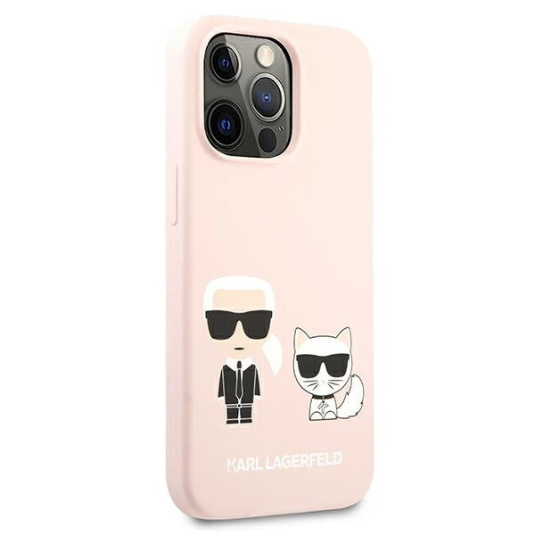 Karl Lagerfeld KLHCP13LSSKCI iPhone 13 Pro / 13 6,1" hardcase klar różowy/lysrosa Silikon Karl & Choupette