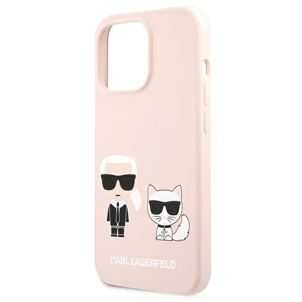 Karl Lagerfeld KLHCP13LSSKCI iPhone 13 Pro / 13 6,1" hardcase klar różowy/lysrosa Silikon Karl & Choupette