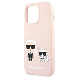Karl Lagerfeld KLHCP13LSSKCI iPhone 13 Pro / 13 6,1" hardcase klar różowy/lysrosa Silikon Karl & Choupette