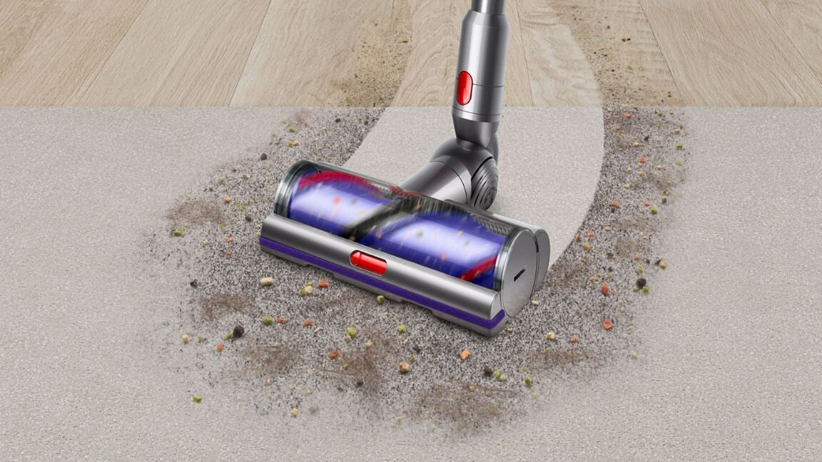 Dyson V15s Detect Submarine 2-i-1 stangstøvsuger Batteri Tør&våd Poseløs 0,77 L Nikkel, Gul