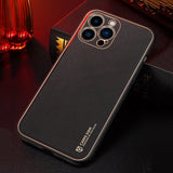 Dux Ducis Yolo elegant kuffert lavet af blødt TPU og PU læder til iPhone 13 Pro rød