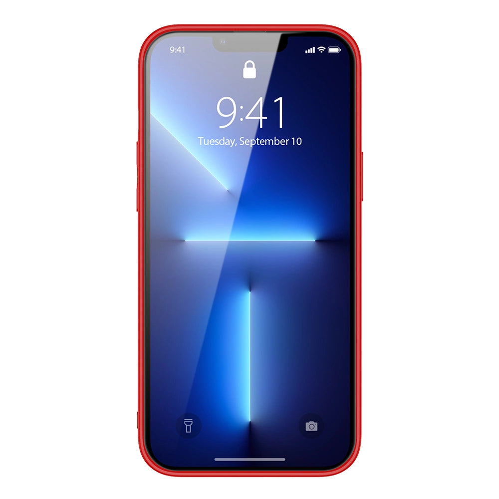 Dux Ducis Yolo elegant kuffert lavet af blødt TPU og PU læder til iPhone 13 Pro Max rød
