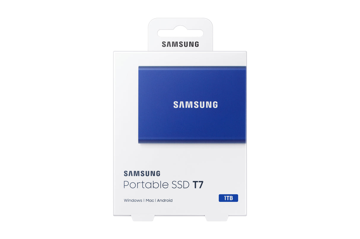 Samsung Portable SSD T7 1 TB USB Type-C 3.2 Gen 2 (3.1 Gen 2) Blå