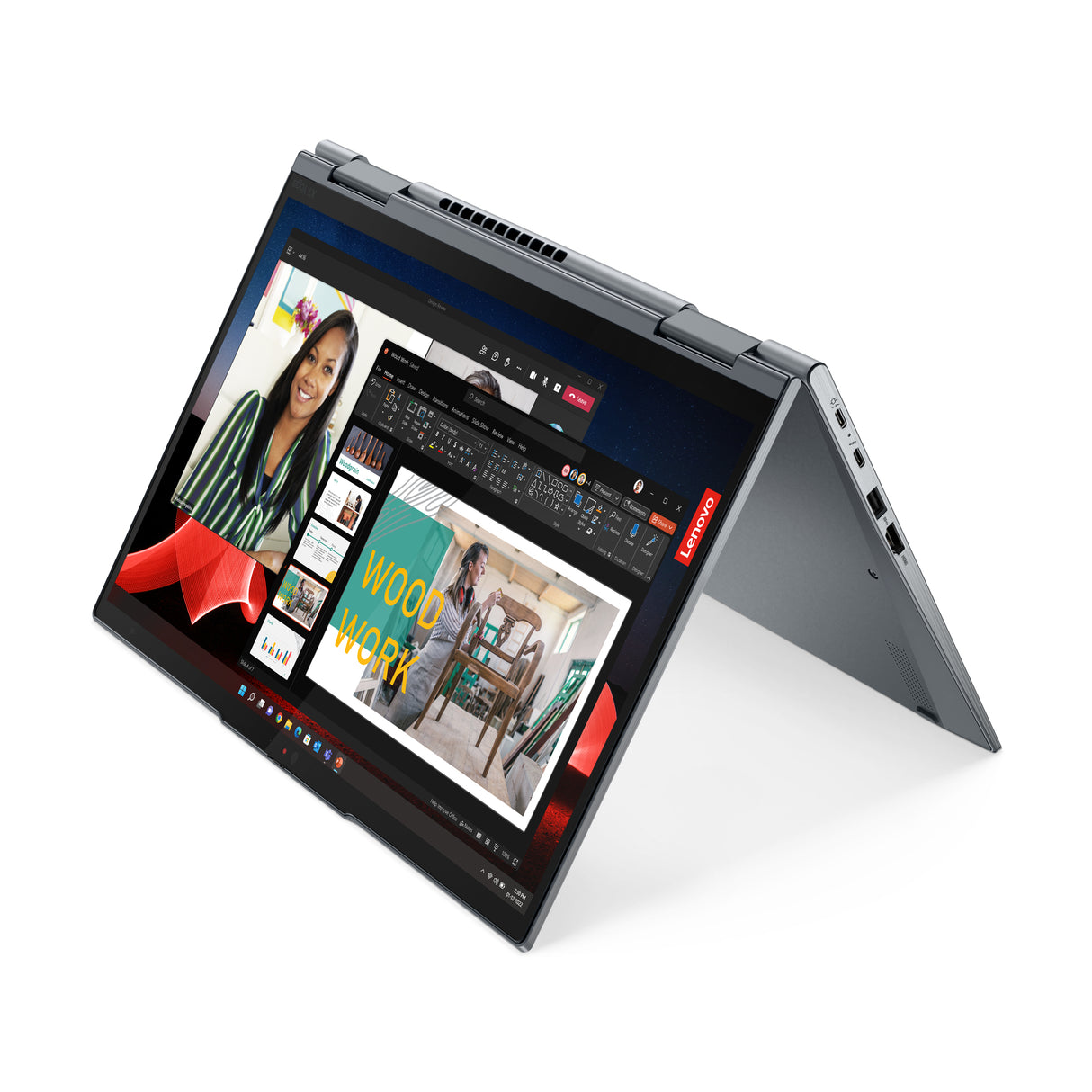 T1A Lenovo ThinkPad X1 Yoga Gen 8 Refurbished Intel® Core™ i5 i5-1345U Hybrid (2-i-1) 35,6 cm (14") Berøringsskærm WUXGA 32 GB LPDDR5-SDRAM 512 GB SSD Grå
