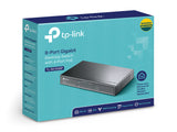 TP-Link TL-SG1008P netværksswitch Ikke administreret Gigabit Ethernet (10/100/1000) Strøm over Ethernet (PoE) Hasselnød