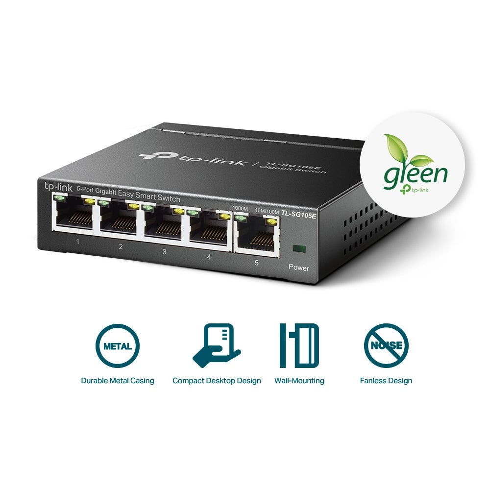 TP-LINK TL-SG105E 5-Port Gigabit Easy Smart Switch