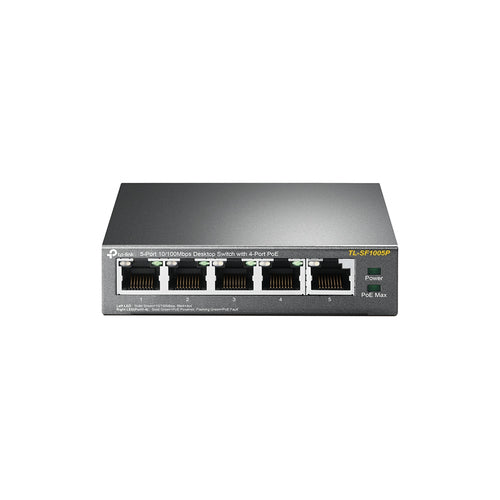TP-Link TL-SF1005P netværksswitch Ikke administreret Fast Ethernet (10/100) Strøm over Ethernet (PoE) Sort