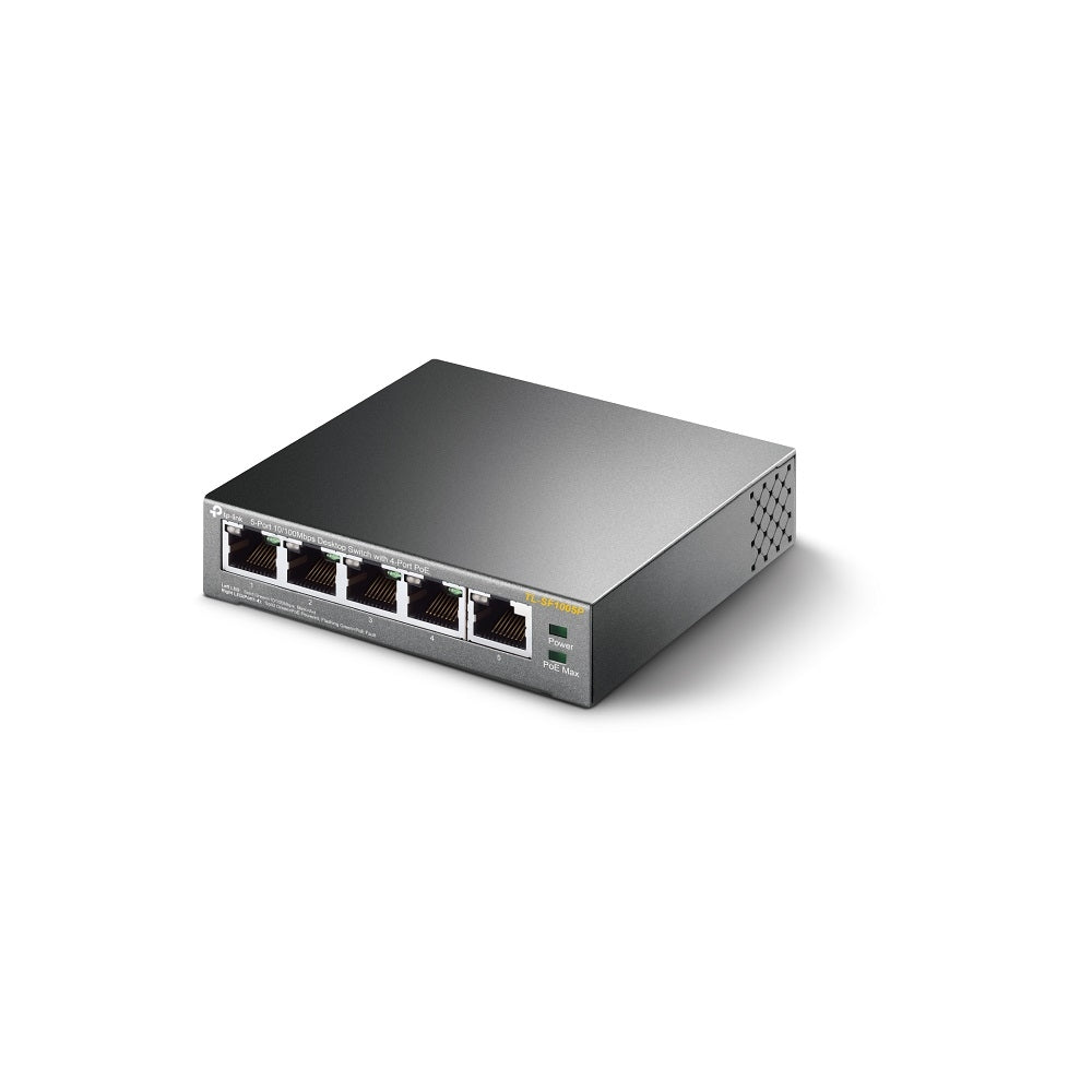 TP-Link TL-SF1005P netværksswitch Ikke administreret Fast Ethernet (10/100) Strøm over Ethernet (PoE) Sort