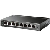 TP-Link TL-SG108PE netværksswitch Administreret L2 Gigabit Ethernet (10/100/1000) Strøm over Ethernet (PoE) Sort