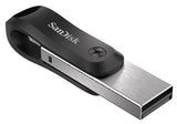 SanDisk iXpand USB-nøgle 64 GB USB Type-A / Lightning 3.2 Gen 2 (3.1 Gen 2) Sort, Sølv